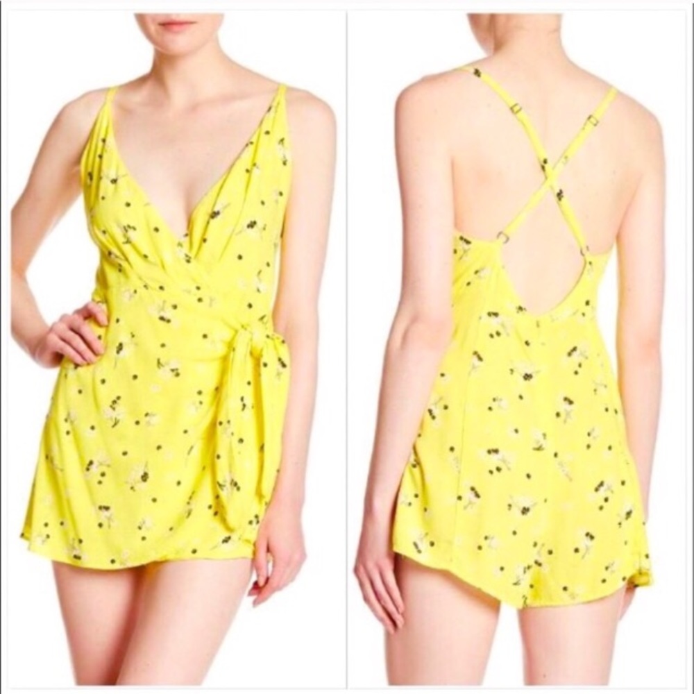 Free People Tango at Night Skirted Romper